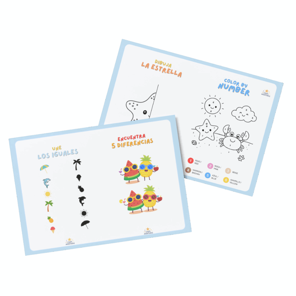 libro de actividades verano