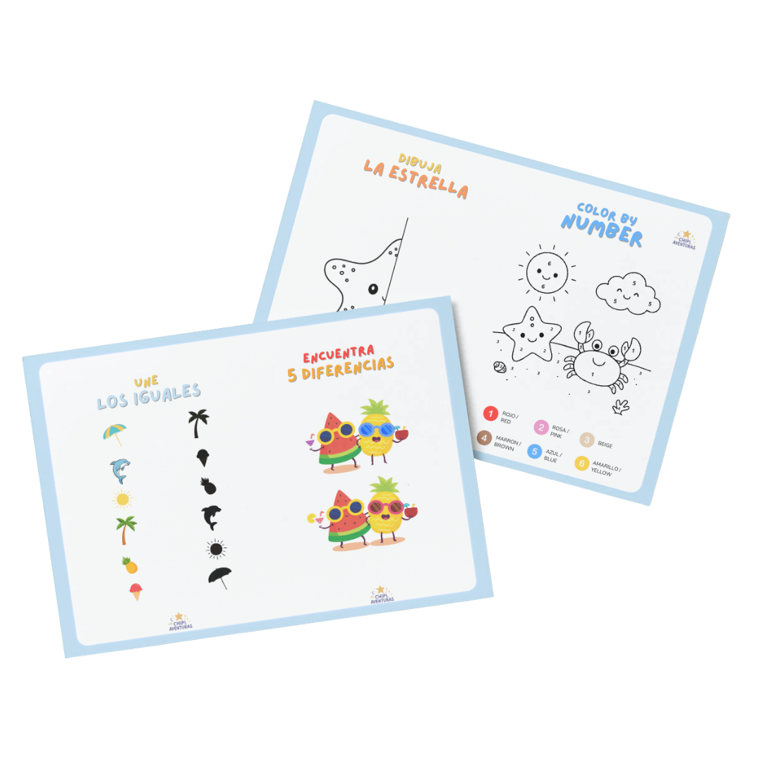 libro de actividades verano